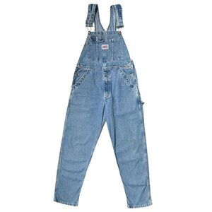 90s vintage denim overalls Ikeda jean carpenter faded utility grunge relaxed.